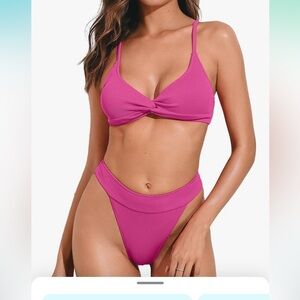 Zaful pink bikini set